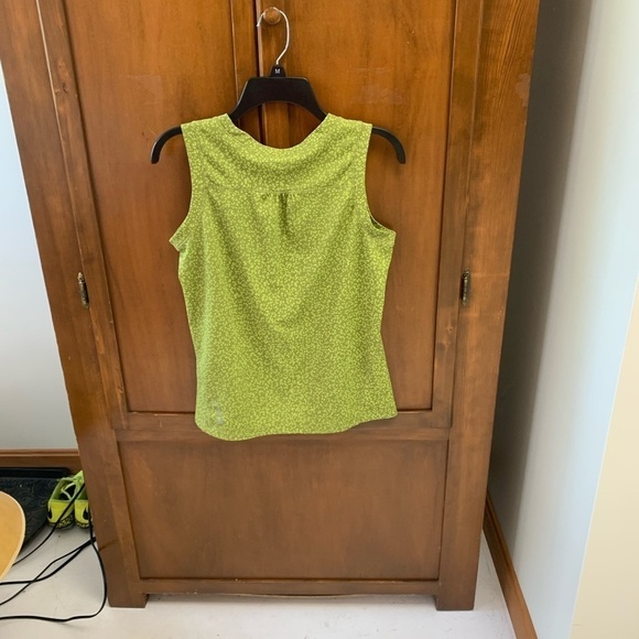 COPY - LL Bean tank top shirt sleeveless front ruching MED 17 in pit - Picture 2 of 4